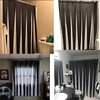 Black and White Striped Bathroom Shower Curtain, Piano key Pattern