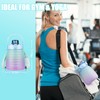 Sakiida 1L Water Bottle with Straw Sports Drinks Bottle with