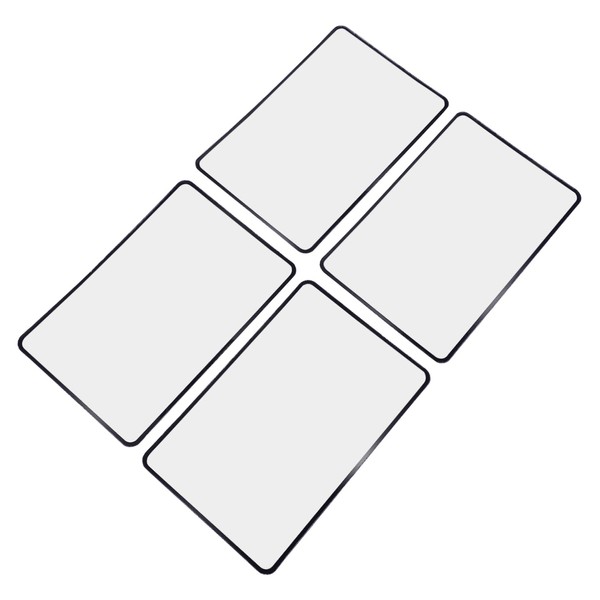 PACKOVE 4pcs Magnifying Sheet Reading Magnifier for Seniors Large Viewing