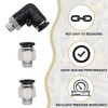 Bwintech 10 Pcs 10mm Tube to 1/8" Male BSP Thread