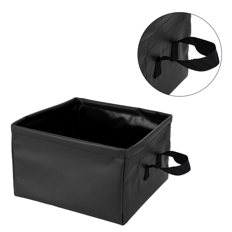 Collapsible Basin Leakage Proof Portable Folding Camping Bucket for Travel