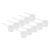 10 Cucharas Medidoras Transparentes con Escala, Cucharas Medidoras Reutilizables deLargo