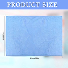 CODOHI 12 Pcs Extra Large Microfiber Cleaning Cloth, 20" x 30" Washable Reusable Large Floor Cloth Rags, Microfiber Towels for Mop Cleaning Office Bathrooms Housekeeping (Gray, Blue, White)