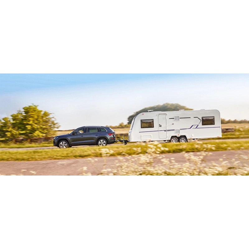 MICTUNING 8FT Trailer Cord with 7-Way Plug Inline Junction Box,