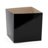 Paper Mart Gift Boxes for Presents, Black Box Bottom Only,