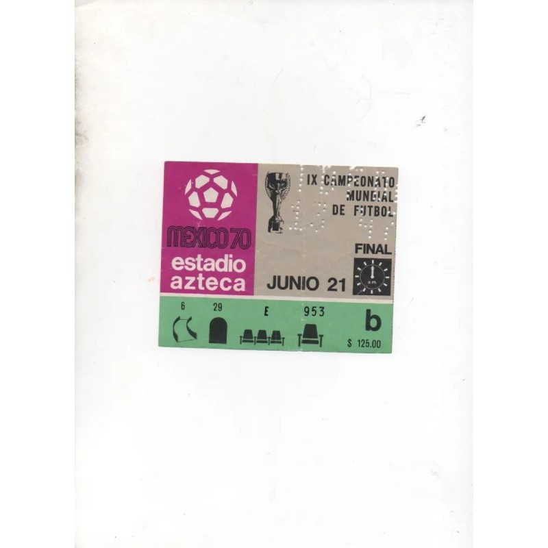 Boletos Del Mundial Mexico70 Y Olimpiada68 (Usado)