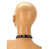 Leather Rhinestone Choker (Large)
