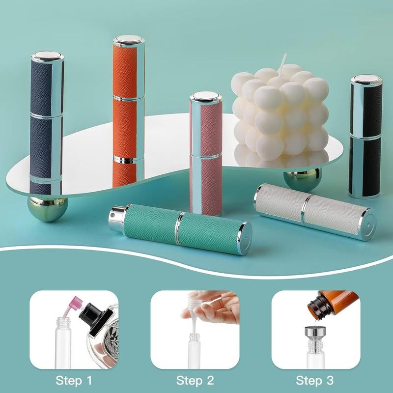 8ML Perfume Atomizer, Empty Leather Cologne Spray Bottle, Mini Perfume