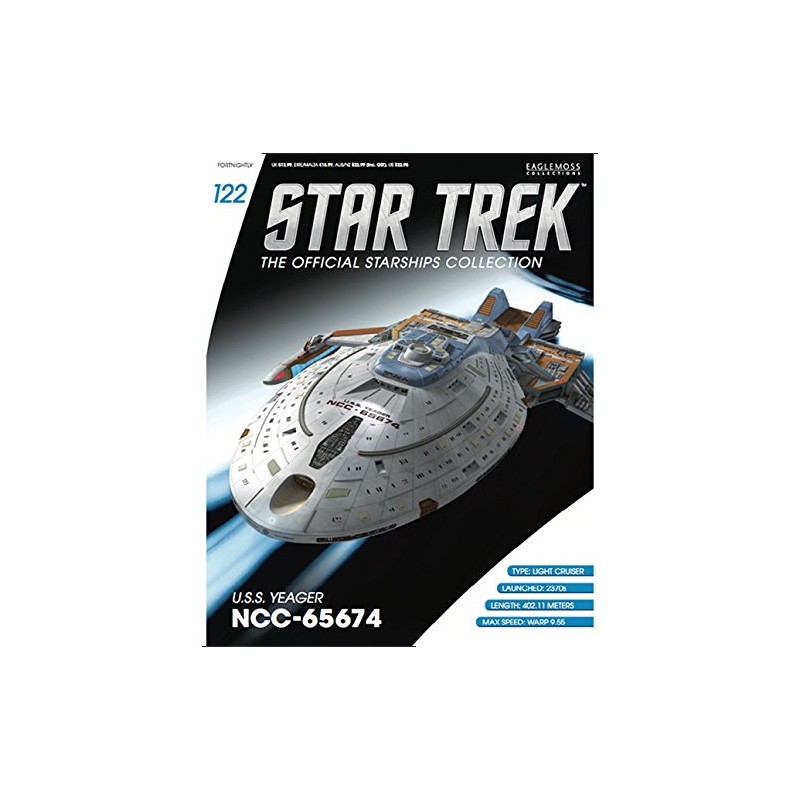 Eaglemoss Star Trek Starships Collection Nº 122 U.S.S. Yeager NCC-65674
