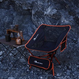 MOON LENCE Portable Camping Chair Backpacking Chair - The 4th Generation Ultralight Folding Chair - Compact, Lightweight Foldable Chairs for Hiking Mountaineering Beach