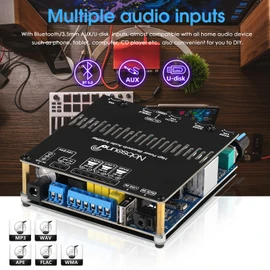 Nobsound Bluetooth Amplifier, 2.1 Channel Amplifier Board, Stereo Audio Receiver, TPA3116 chip Class D Digital Amp Module for Home Passive Speakers/Subwoofer