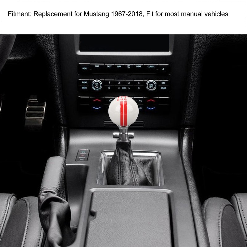 Gear Shift Knob with 3 Adapters Comfortable Grip 6 Speed