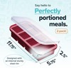 Souper Cubes 1 Cup Silicone Freezer Tray with Lids, Perfect