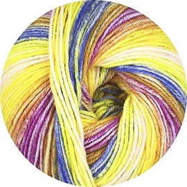 Online Line 12 Street Design Colour 131, soft merino wool with colour gradient for knitting or crocheting (merino extra fine superwash), also suitable as sock wool