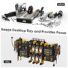 CCCEI Black Large Tools Organizer Wall Mount Charging Station, 39