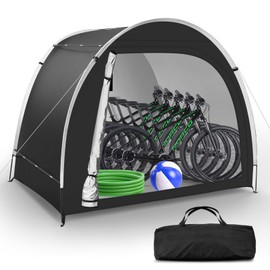 【Better Quality】 Dikutar Bike Storage Tent Sheds Outdoor Waterproof, 6.56x4.92x5.58ft Bicycle Storage Tent, Portable Bike Covers Shelter with Carry Bag for Motorcycle, Lawn Mower, Garden Tools