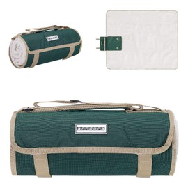 anndora Fleece Picnic Blanket Waterproof 125 x 150 cm Choice of Colours, green beige