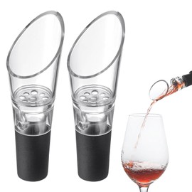 YIIWONI Dekanty Gießkanne mit Ventilator, zum Aufhängen, geeignet für viele Weinflaschen, Weintropfen, für Tropfen, Aufguss von Rotwein und Weißwein, 2 Stück