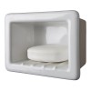 Unbranded Soap Dish Foot Rest Niche 4x6 Recessed Ceramic Shelf