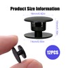 ZYBHMJE 12 Pcs Screw Rivet Black Rivets Black Screw Rivets
