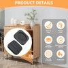4 PCS Anti Vibration Pads for Washing Machine, Black Non