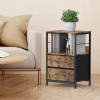 2PCS Night Stand w/2 Drawers for Bedroom, Living Room, Sofa