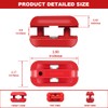 Inseknm Inseknm Edge Banding Trimmer with Tungsten Carbide Blades, Hand Planer Versatile Woodworking Edge Trimmer for Burrs, Manual Edge Banding Cutter for ABS, PVC, Veneer, and Melamine - Red