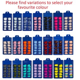 Amni Natural Look False Nail Tips 10 Sizes Matte Full Cover Long Stiletto/Pointy Fake Nails Art Manicure UK (BLACK POINTY NAILS), 100 Piece Assortment