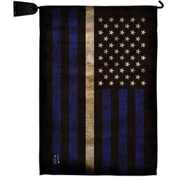 Angeleno Heritage Thin White Line Garden Flag Set Mailbox Hanger Armed Forces EMT Paramedic EMS Nurse Emergency Medical Technician Supoort House Banner Small Yard Gift Double-Sided, Made in USA