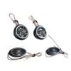 Car Loudspeakers Stereo Round Tweeter with Chrome Plated Spider Pattern