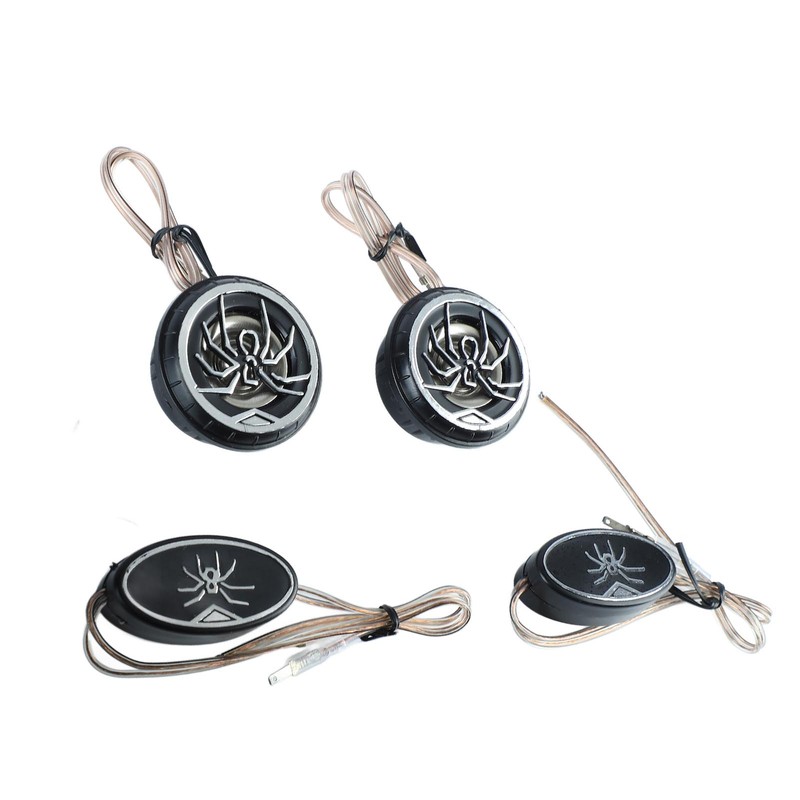 Car Loudspeakers Stereo Round Tweeter with Chrome Plated Spider Pattern