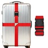 CPCOIN Luggage Straps for Suitcases Adjustable Travel Belts with Ladderlock