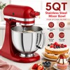 FISHFRUIT 5qt Stainless Steel Mixer Bowl for KITCHEN AID Tilt-Head