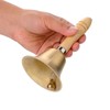 Hand bell, table bell with wooden handle, hand bell, classic