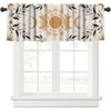 JanJCurt Boho Moon Phase Valance, Boho Mystic Celestial Sun Moon