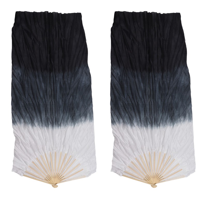 1 Pair Long Dance Fan Soft Beautiful Classical Dancing Fan