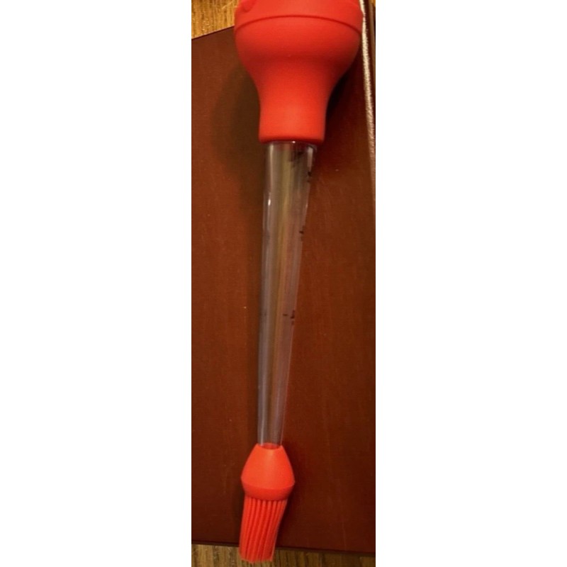 Unbranded BPA Free Turkey Baster with Basting Brush - Silicone