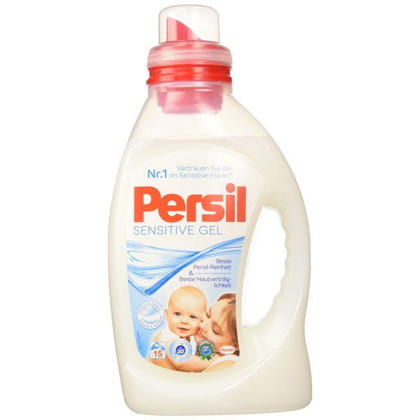 Persil Sensitive Gel Liquid Laundry Detergent - 1.095L, 15 Loads