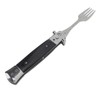 Folding Spring Fork Reusable Stainless Steel Automatic Foldable Spring Fork