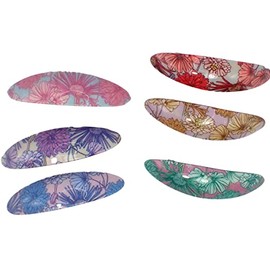 Topkids Accessories 6pcs Hair Barrettes for Women and Girls, Hair Accessories for Women, Hair Clips Women, Girls Hair Accessories Gift Set, Metal Hair Clips (Oval, Floral)