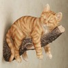 Touch of Class Catnap Cat Resting on Branch Wall Accent