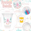 GuassLee Easter Disposable Cups - 50pcs 12oz Easter Bunny Clear