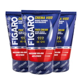 Figaro Anti-Falten-Gesichtscreme mit UVA-UVB-Schutz, revitalisierende Wirkung, Anti-Stress und pflegend - 3 x 100 ml