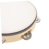 Kisangel Wooden Handheld Tambourine Drum Educational Percussion Instrument for Enhances