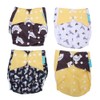 4pcs Baby Diaper Reusable Waterproof Strong Water Absorption Baby Underwear