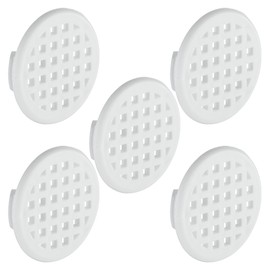 cyclingcolors 5x Ventilation Grille Exhaust Grille Outer Grille Round Total 37 mm Inside 31 mm Plastic Air Rosette Perforated Flat White