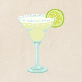 CafePress Margarita Cocktail Tote Bag Natural Canvas Tote Bag, Reusable Shopping Bag