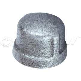 Highcraft 1-1/2" FIP Galvanized Malleable Iron Pipe Cap for 150 lb Applications
