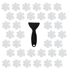 Secopad Original 36PCS Transparent Bathtub Stickers Non-Slip, Safety Shower Treads Adhesive Appliques with Premium Scraper