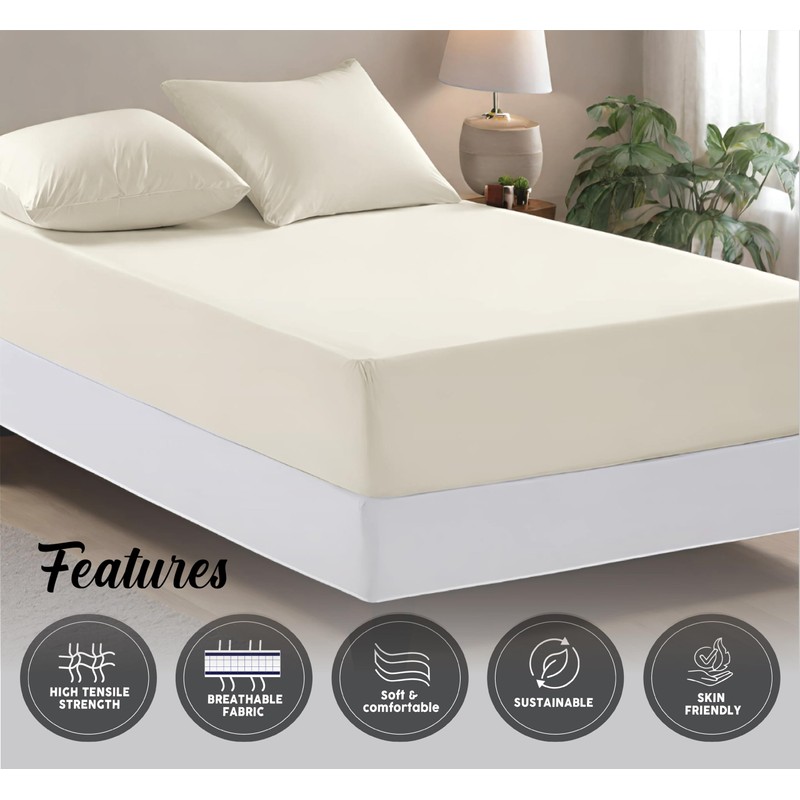 funky gadgets 100% Egyptian Cotton king size fitted sheets Extra